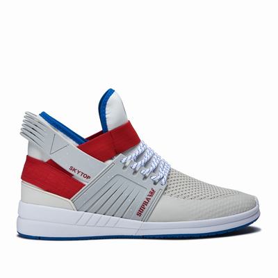 Férfi Supra SKYTOP V Magasszárú Cipő HU738619 Szürke/Piros